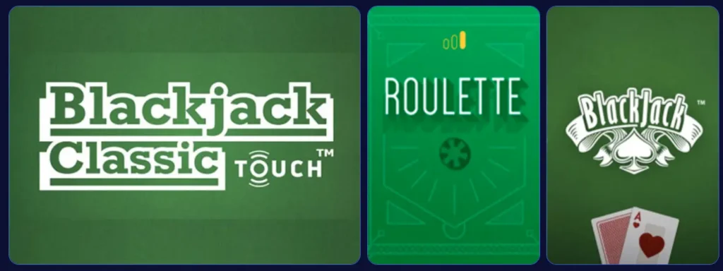 Table games section
